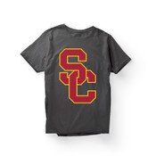 USC Trojan Team Trojan Charcoal Large Oversized Two Color SC Interlock T-Shirt